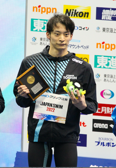 <p>男子50m背泳ぎ入江選手</p>
